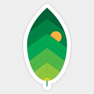 Leaf Landscape Sticker